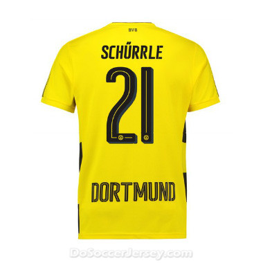 Borussia Dortmund 2017/18 Home Schürrle #21 Shirt Soccer Jersey