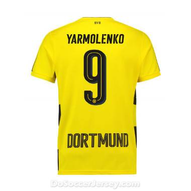 Borussia Dortmund 2017/18 Home Yarmolenko #9 Shirt Soccer Jersey