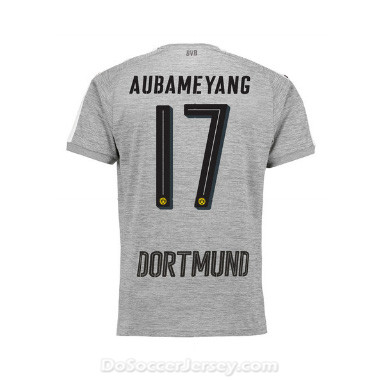 Borussia Dortmund 2017/18 Third Aubameyang #17 Shirt Soccer Jersey - Click Image to Close