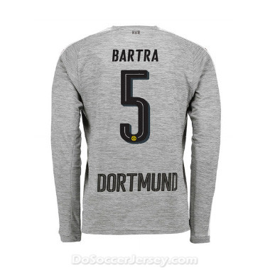 Borussia Dortmund 2017/18 Third Bartra #5 Long Sleeve Soccer Shirt - Click Image to Close
