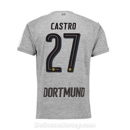 Borussia Dortmund 2017/18 Third Castro #27 Shirt Soccer Jersey