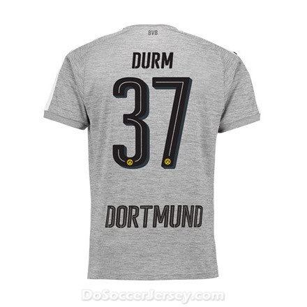 Borussia Dortmund 2017/18 Third Durm #37 Shirt Soccer Jersey