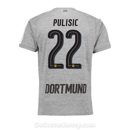 Borussia Dortmund 2017/18 Third Pulisic #22 Shirt Soccer Jersey - Click Image to Close