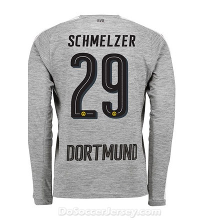 Borussia Dortmund 2017/18 Third Schmelzer #29 Long Sleeve Soccer Shirt - Click Image to Close