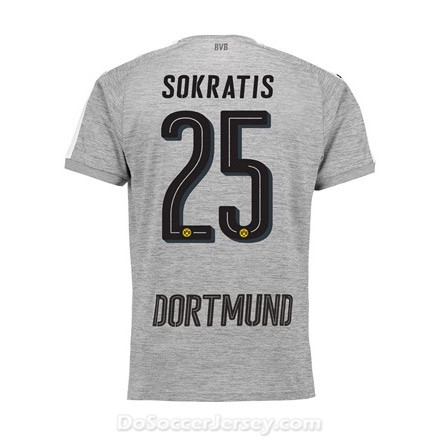 Borussia Dortmund 2017/18 Third Sokratis #25 Shirt Soccer Jersey - Click Image to Close