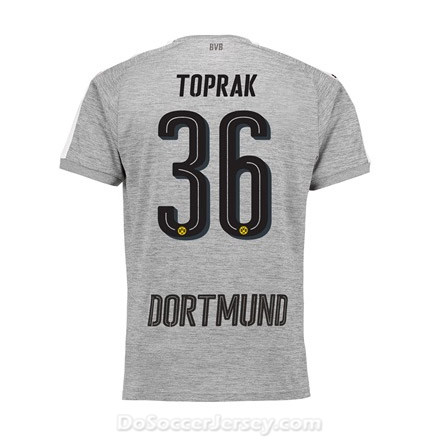 Borussia Dortmund 2017/18 Third Toprak #36 Shirt Soccer Jersey