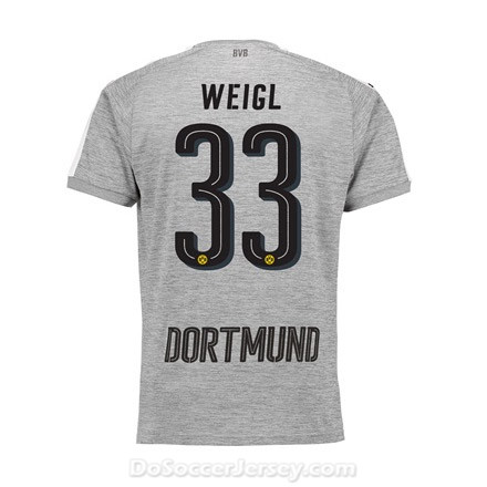 Borussia Dortmund 2017/18 Third Weigl #33 Shirt Soccer Jersey - Click Image to Close