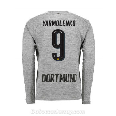 Borussia Dortmund 2017/18 Third Yarmolenko #9 Long Sleeve Soccer Shirt - Click Image to Close