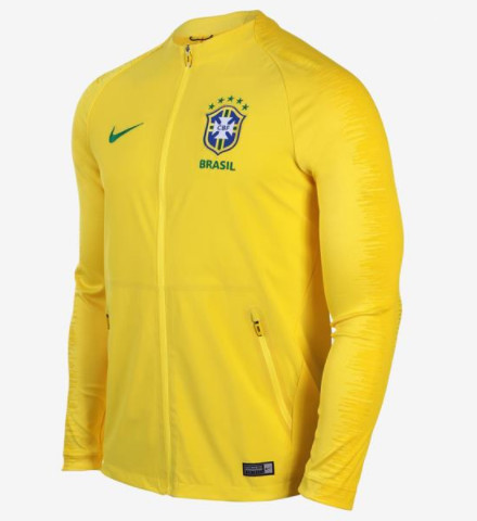 Brazil 2018 World Cup Yellow Training Jacket - Click Image to Close