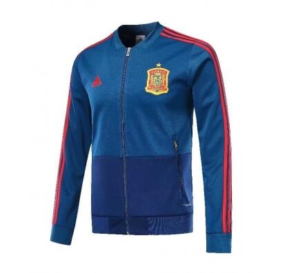 Spain 2018 World Cup Blue Training Jacket - Click Image to Close