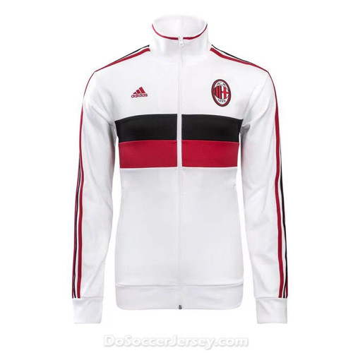 AC Milan 2017/18 White Training Jacket - Click Image to Close