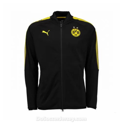 Borussia Dortmund 2017/18 Black Training Jacket - Click Image to Close