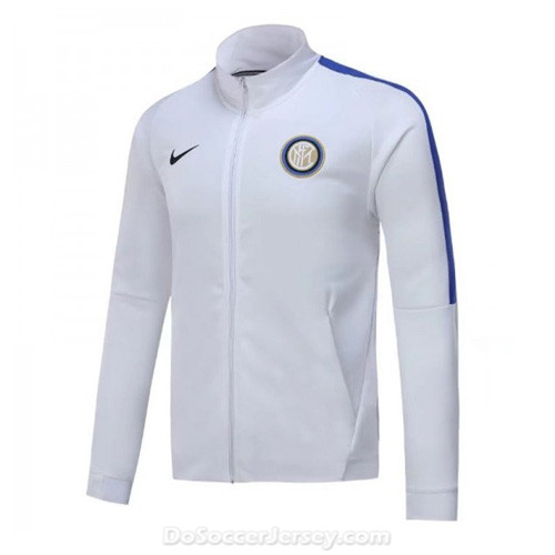 Inter Milan 2017/18 White Training Jacket - Click Image to Close