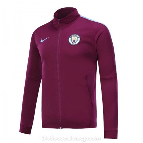 Manchester City 2017/18 Purple Training Jacket - Click Image to Close