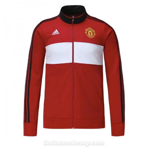 Manchester United 2017/18 Red&White Training Jacket - Click Image to Close