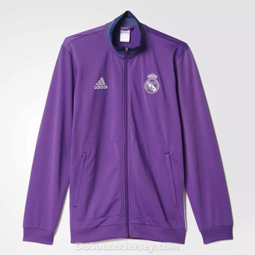 Real Madrid 2016/17 Purple Training Jacket - Click Image to Close