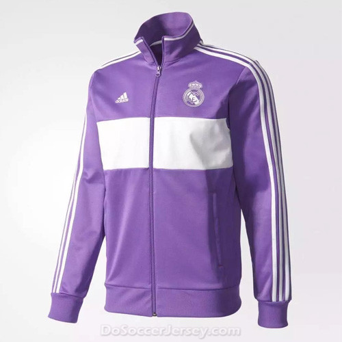Real Madrid 2016/17 Purple&White Training Jacket - Click Image to Close