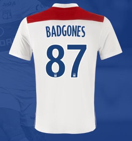 Olympique Lyonnais 2018/19 BAD GONES 87 Home Shirt Soccer Jersey - Click Image to Close