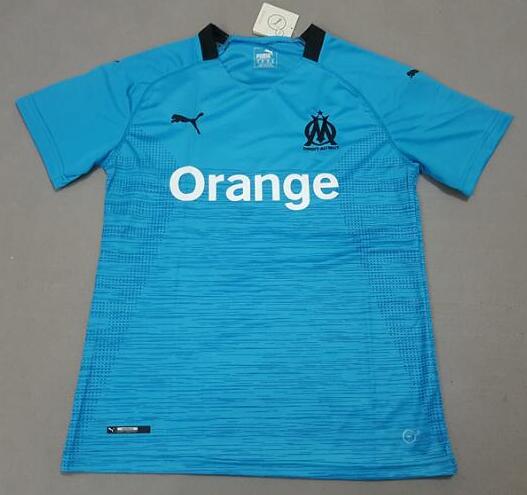 Olympique de Marseille 2018/19 Third Blue Shirt Soccer Jersey - Click Image to Close