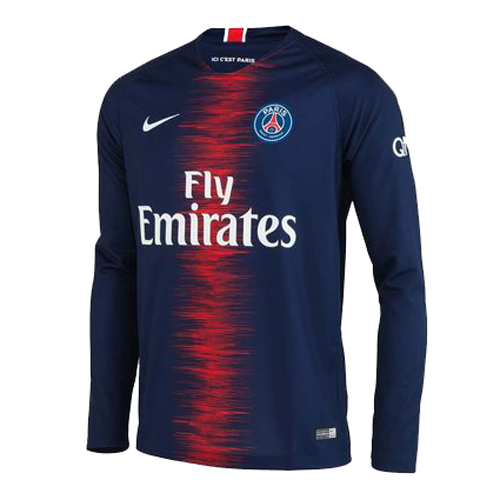PSG 2018/19 Home Long Sleeve Shirt Soccer Jersey