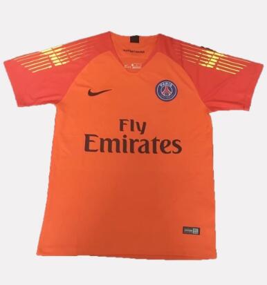 PSG 2018/19 Orange Goalkeeper Shirt Soccer Jersey
