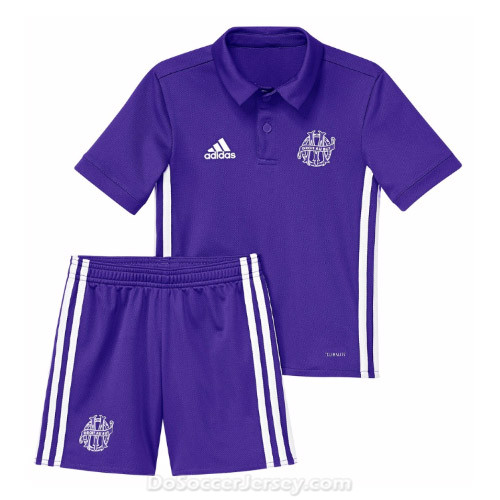 Olympique de Marseille 2017/18 Third Kids Kit Children Shirt And Shorts - Click Image to Close