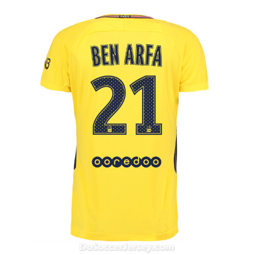 PSG 2017/18 Away Ben Arfa #21 Shirt Soccer Jersey - Click Image to Close