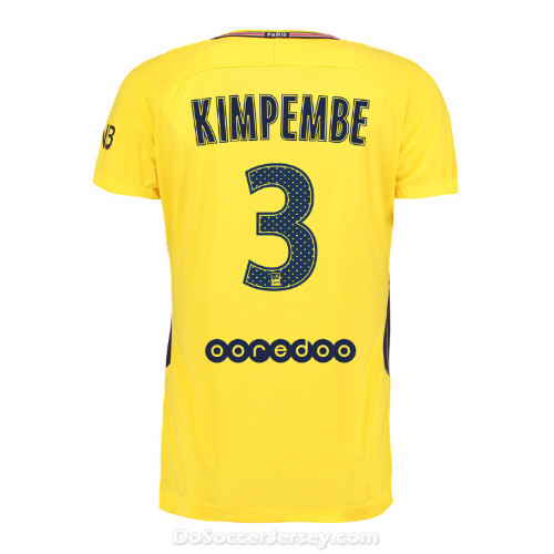 PSG 2017/18 Away Kimpembe #3 Shirt Soccer Jersey - Click Image to Close