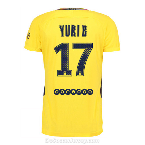 PSG 2017/18 Away Yuri B #17 Shirt Soccer Jersey - Click Image to Close