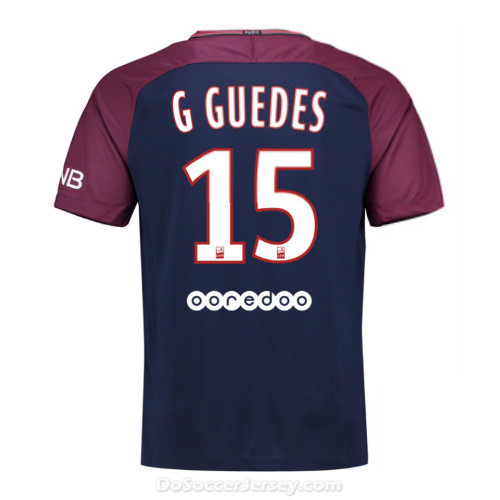 PSG 2017/18 Home G.Guedes #15 Shirt Soccer Jersey - Click Image to Close