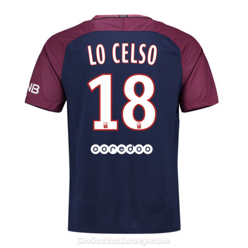 PSG 2017/18 Home Lo Celso #18 Shirt Soccer Jersey - Click Image to Close