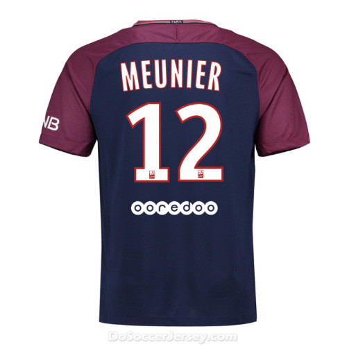 PSG 2017/18 Home Meunier #12 Shirt Soccer Jersey - Click Image to Close