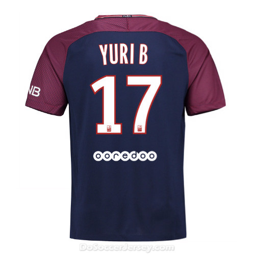 PSG 2017/18 Home Yuri B #17 Shirt Soccer Jersey - Click Image to Close