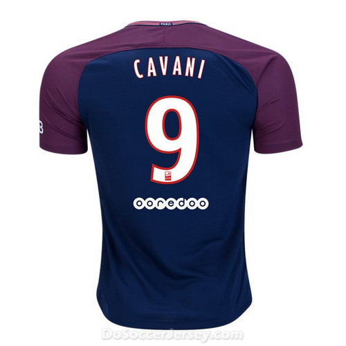 PSG 2017/18 Home Cavani #9 Shirt Soccer Jersey - Click Image to Close
