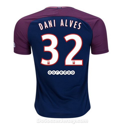 PSG 2017/18 Home Dani Alves #32 Shirt Soccer Jersey - Click Image to Close