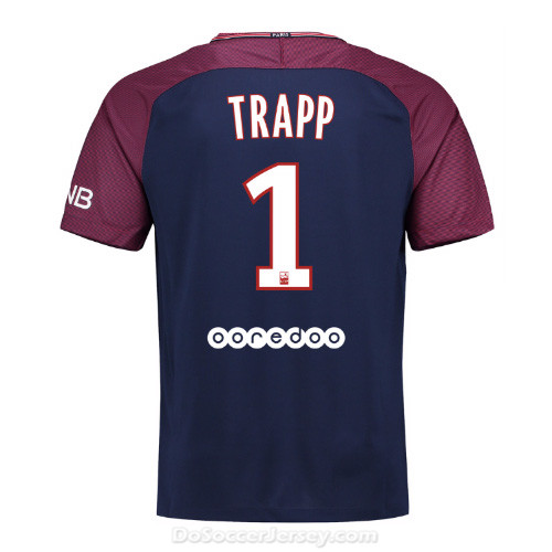 PSG 2017/18 Home Trapp #1 Shirt Soccer Jersey