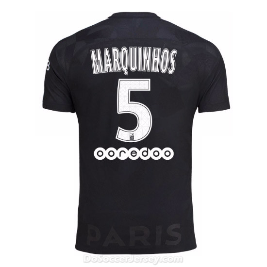 PSG 2017/18 Third Marquinhos #5 Shirt Soccer Jersey - Click Image to Close