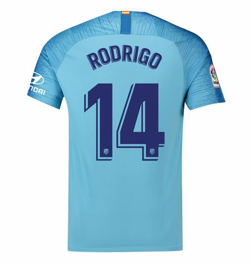 Atletico Madrid 2018/19 Rodrigo 14 Away Shirt Soccer Jersey - Click Image to Close