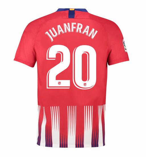 Atletico Madrid 2018/19 Juanfran 20 Home Shirt Soccer Jersey - Click Image to Close