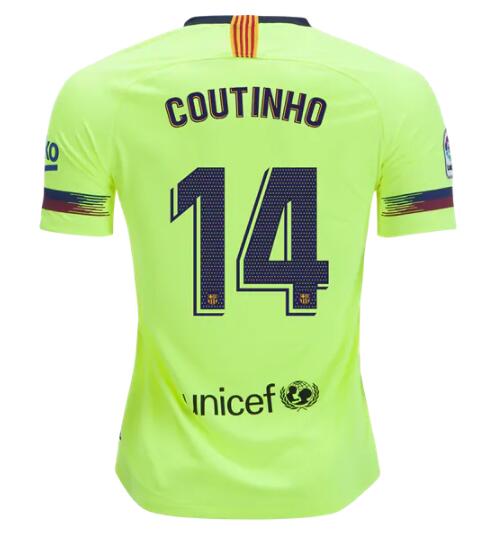 Barcelona 2018/19 Away Philippe Coutinho 14 Shirt Soccer Jersey - Click Image to Close