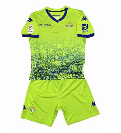 Real Betis 2018/19 Third Kids Soccer Jersey Kit Children Shirt + Shorts