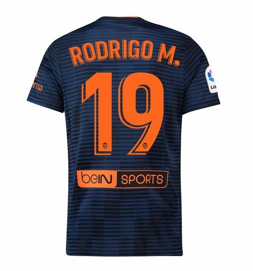 Valencia 2018/19 RODRIGO M. 19 Away Shirt Soccer Jersey - Click Image to Close