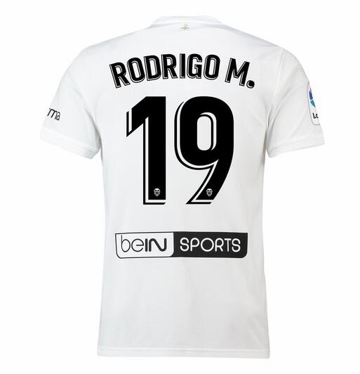 Valencia 2018/19 RODRIGO M. 19 Home Shirt Soccer Jersey - Click Image to Close