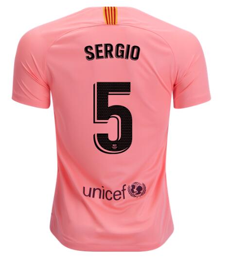 Barcelona 2018/19 Third Sergio Busquets Shirt Soccer Jersey - Click Image to Close