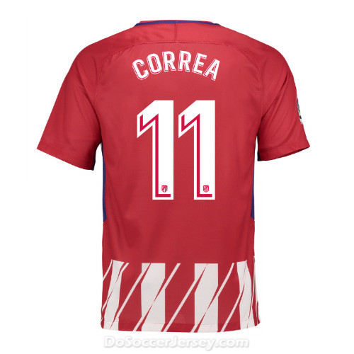 Atlético de Madrid 2017/18 Home Correa #11 Shirt Soccer Jersey - Click Image to Close