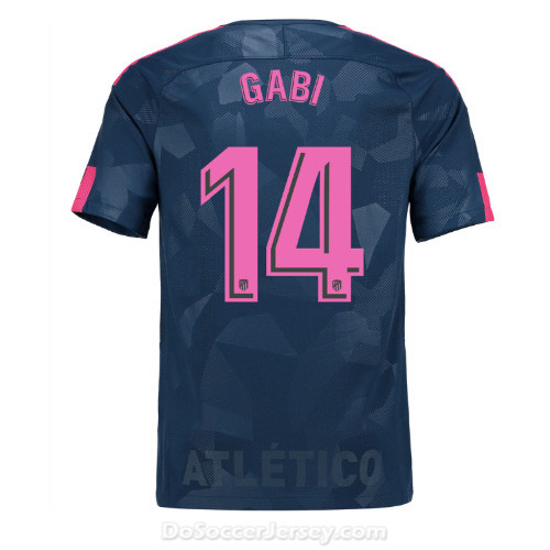 Atlético de Madrid 2017/18 Third Gabi #14 Shirt Soccer Jersey - Click Image to Close