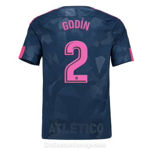 Atlético de Madrid 2017/18 Third Godín #2 Shirt Soccer Jersey - Click Image to Close