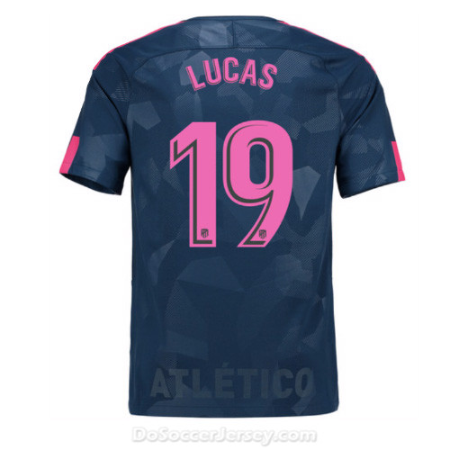 Atlético de Madrid 2017/18 Third Lucas #19 Shirt Soccer Jersey - Click Image to Close