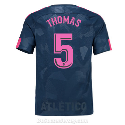 Atlético de Madrid 2017/18 Third Thomas #5 Shirt Soccer Jersey - Click Image to Close