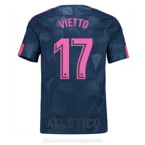 Atlético de Madrid 2017/18 Third Vietto #17 Shirt Soccer Jersey - Click Image to Close